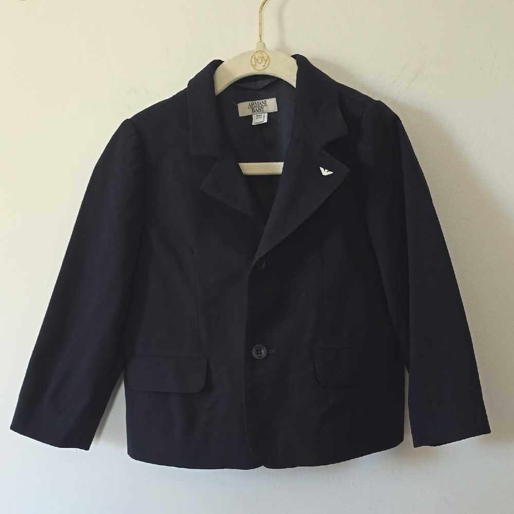 Armani Baby Wool Blend Navy Blazer 24 Months